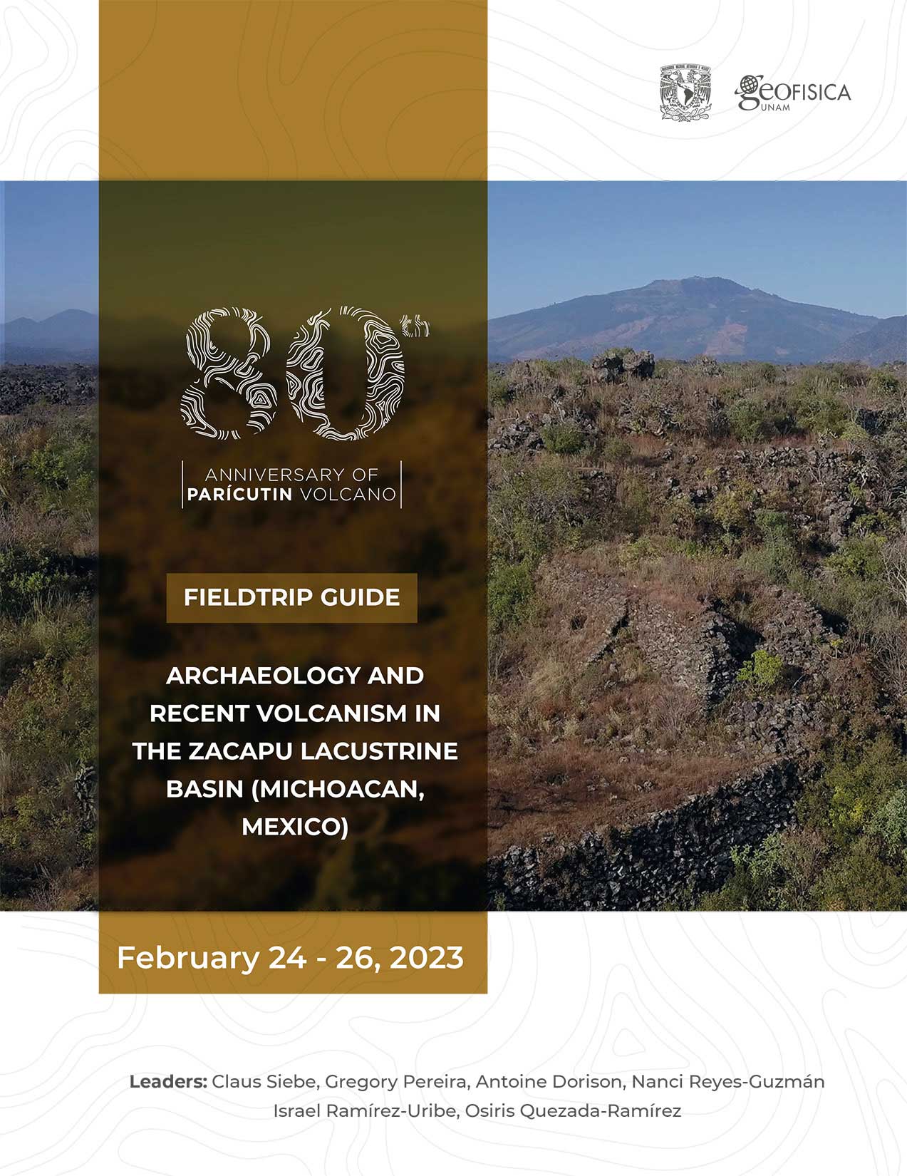 Cover of Fieldtrip guide 'Archaeology and recent volcanism in the Zacapu lacustrine basin (Michoacan, Mexico)'